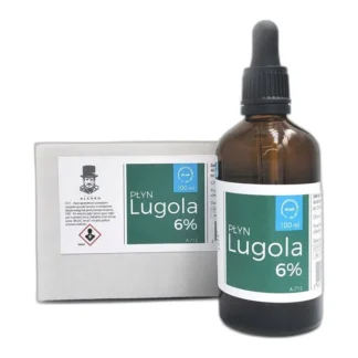 Płyn Lugola 6%. Roztwór Lugola, ultraczystości analitycznej.100 ml — zdjęcie 1