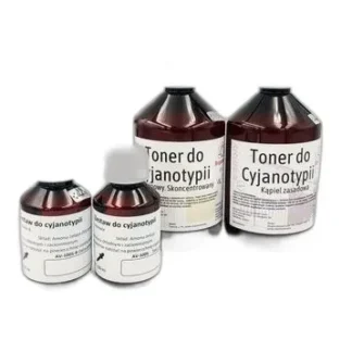 Zestaw do cyjanotypii + Toner (brązowy) 2x500ml 2x100ml — zdjęcie 1