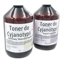 Zestaw tonerów do Cyjanotypii (wzmacniacz i utrwalacz). ml 2x500 — zdjęcie 1